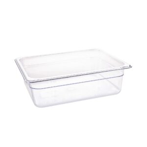Vogue Polycarbonaat 1/2 GN bak 100 mm transparant