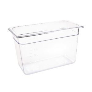 Vogue polycarbonaat bak transparant GN 1/3 200mm