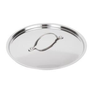 Vogue Tri Wall stoofpannendeksel 24cm van roestvrij staal en aluminium