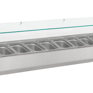 GEKOELDE OPZETVITRINE 1/4GNx10