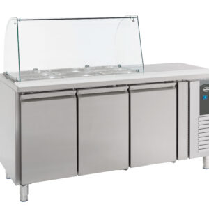 KOELWERKBANK GLASOPSTAND 3 DRS
