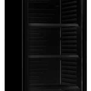 KOELKAST GLASDEUR 382L ZWART