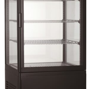 KOELVITRINE 78L ZWART