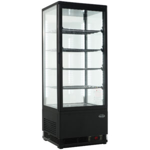 KOELVITRINE 98L ZWART
