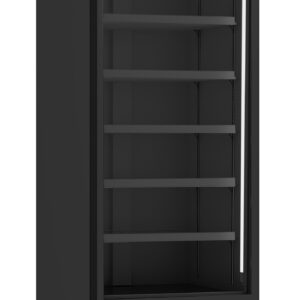 KOELKAST 1 GLASDEUR ZWART