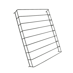 DRAADVERDELER ZWART L+R
