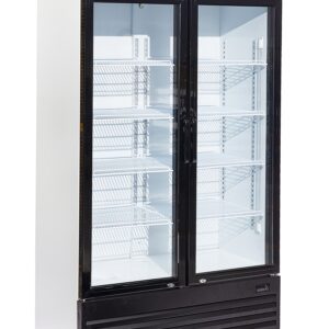 KOELKAST 2 GLASDEUREN 750L