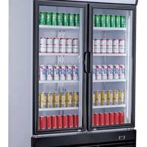 KOELKAST 2 GLASDEUREN 800L