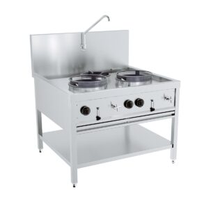 GAS WOKTAFEL 2X17KW + 1X9KW