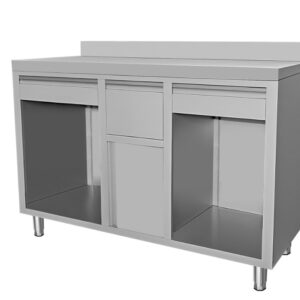 RVS KOFFIE WERKTAFEL 1500X600