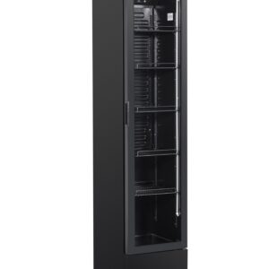 KOELKAST 1 GLASDEUR SMAL ZW